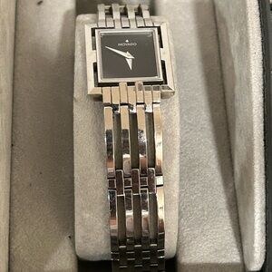 EUC Black and Silver Movado Watch